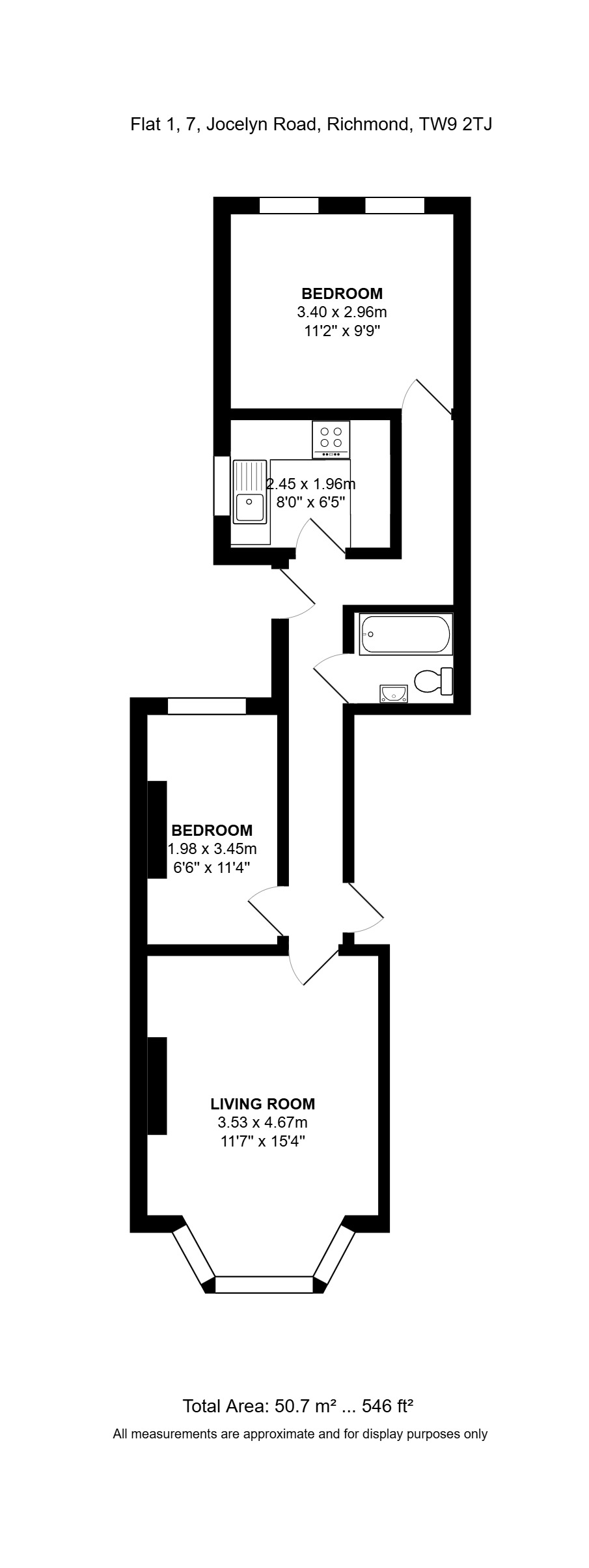 Flat 1, 7, Jocelyn Road, Richmond, TW9 2TJ