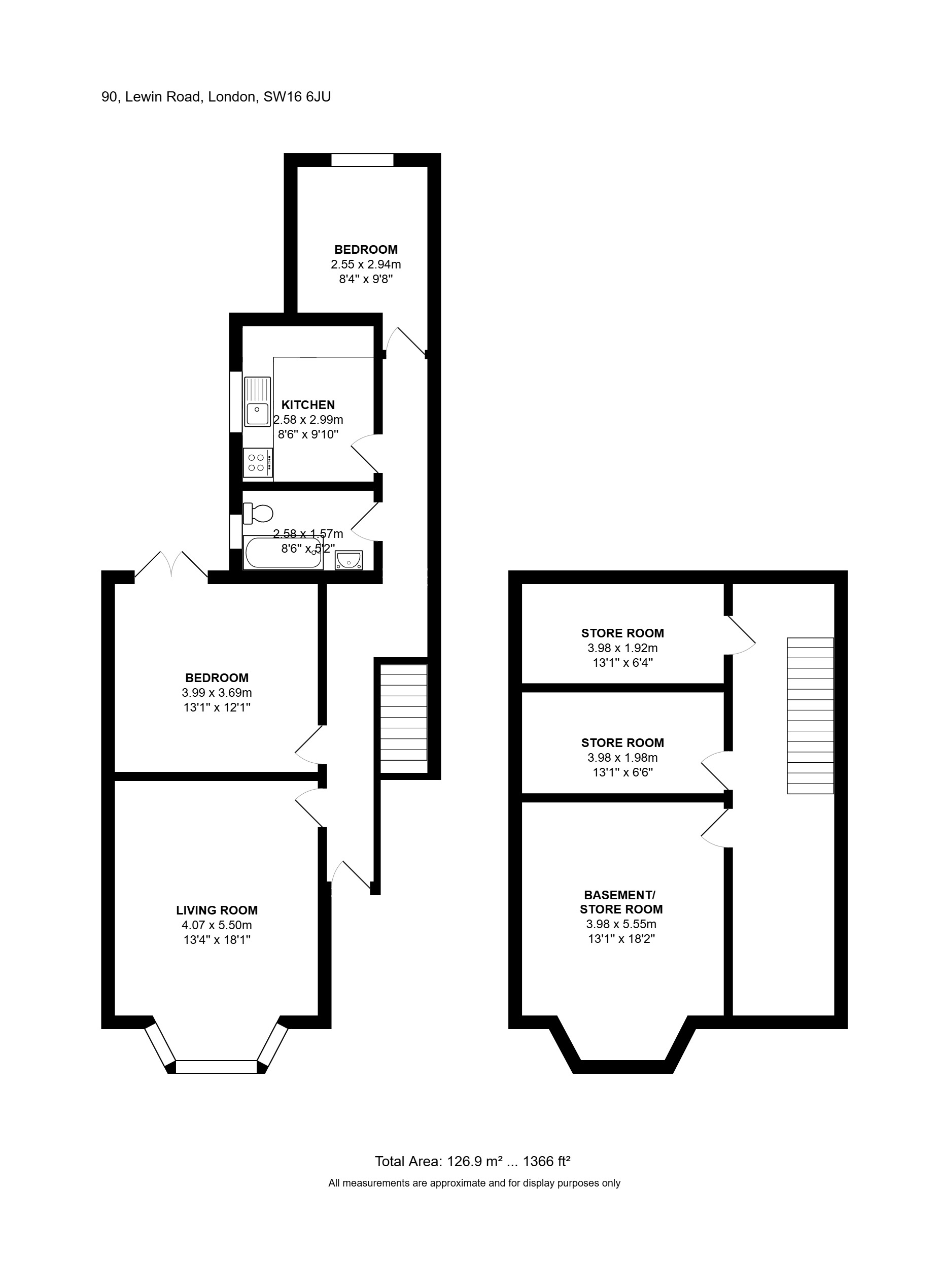 Flat 1, 90, Lewin Road, London, SW16 6JU