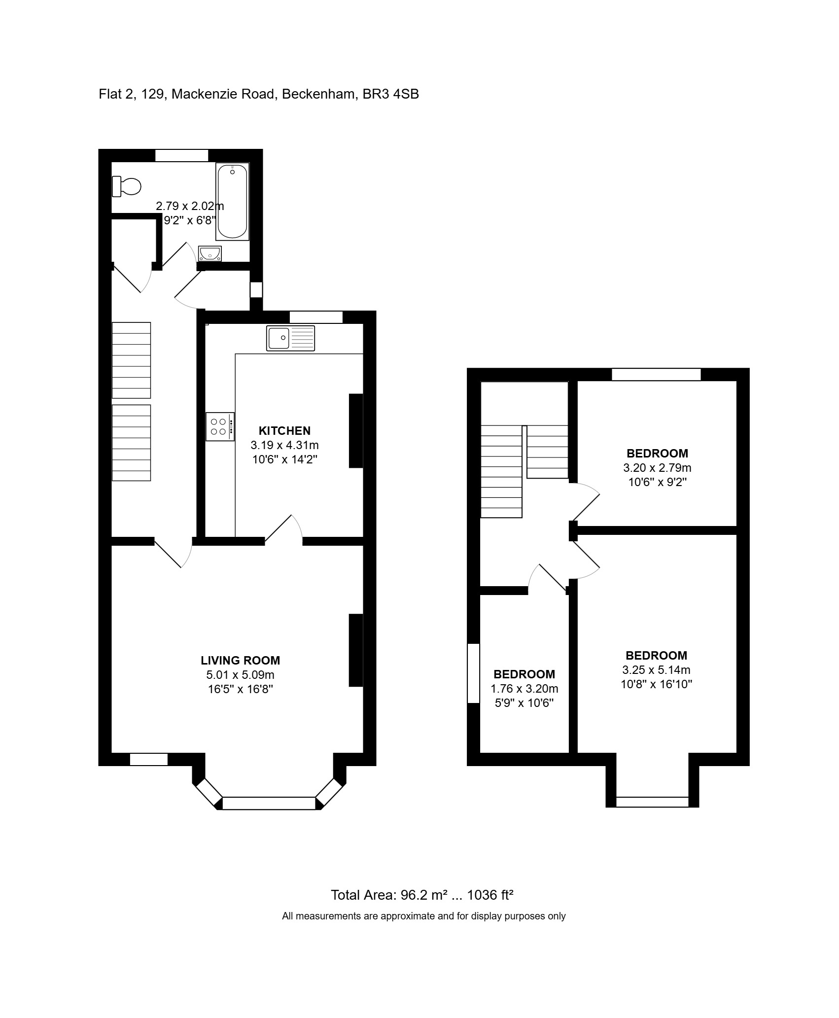 Flat 2, 129, Mackenzie Road, Beckenham, BR3 4SB
