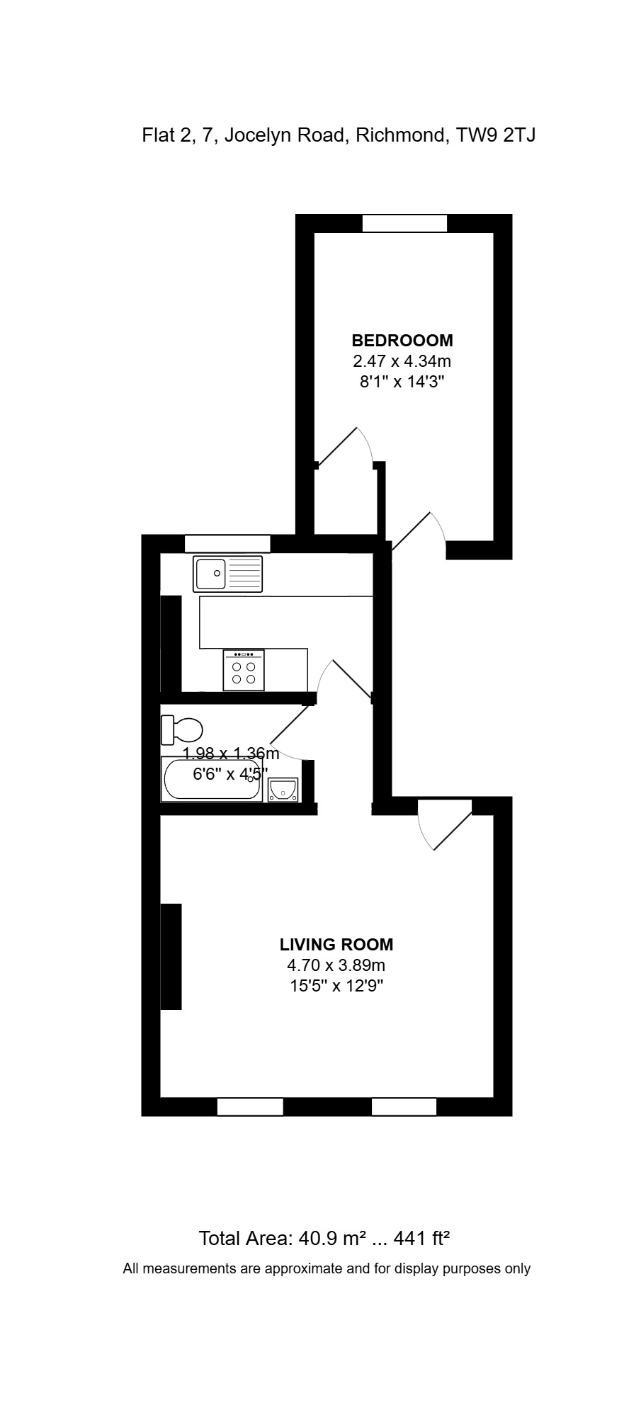 Flat 2, 7, Jocelyn Road, Richmond, TW9 2TJ
