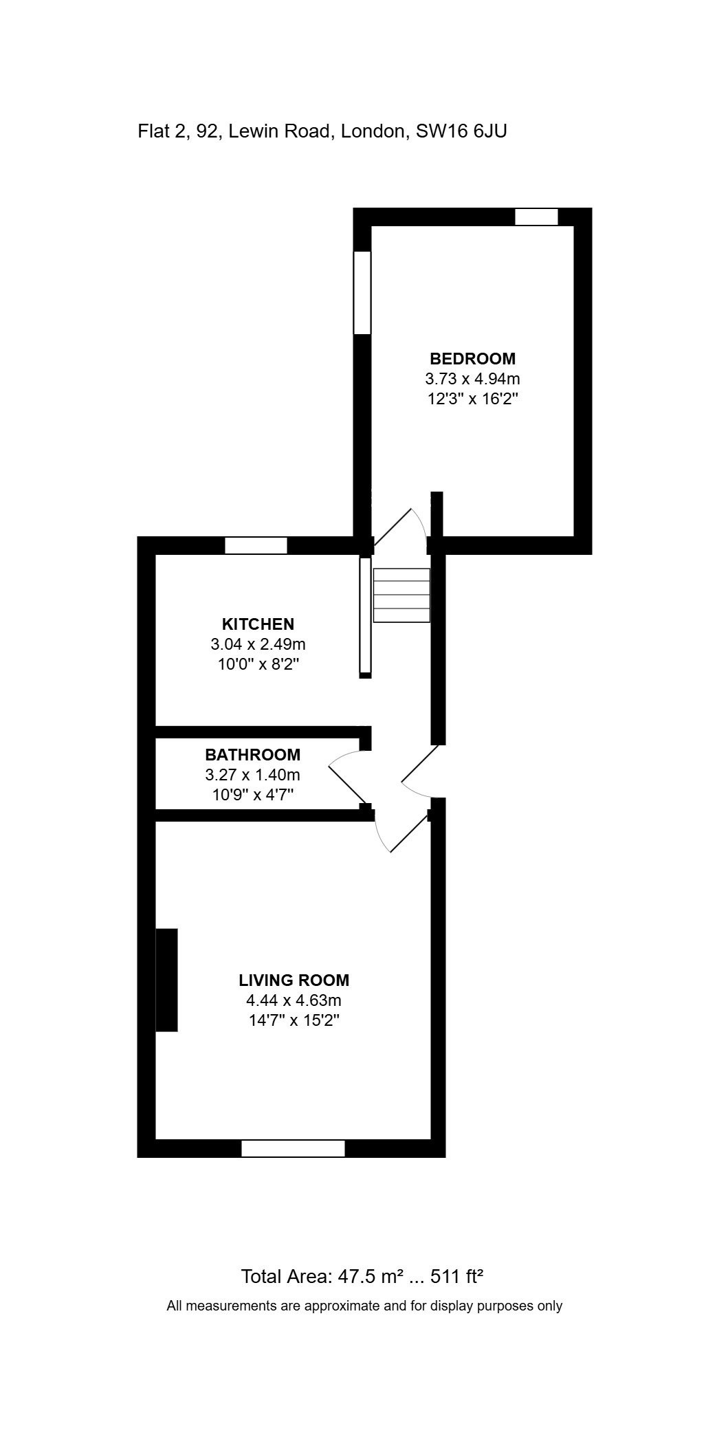 Flat 2, 92, Lewin Road, London, SW16 6JU